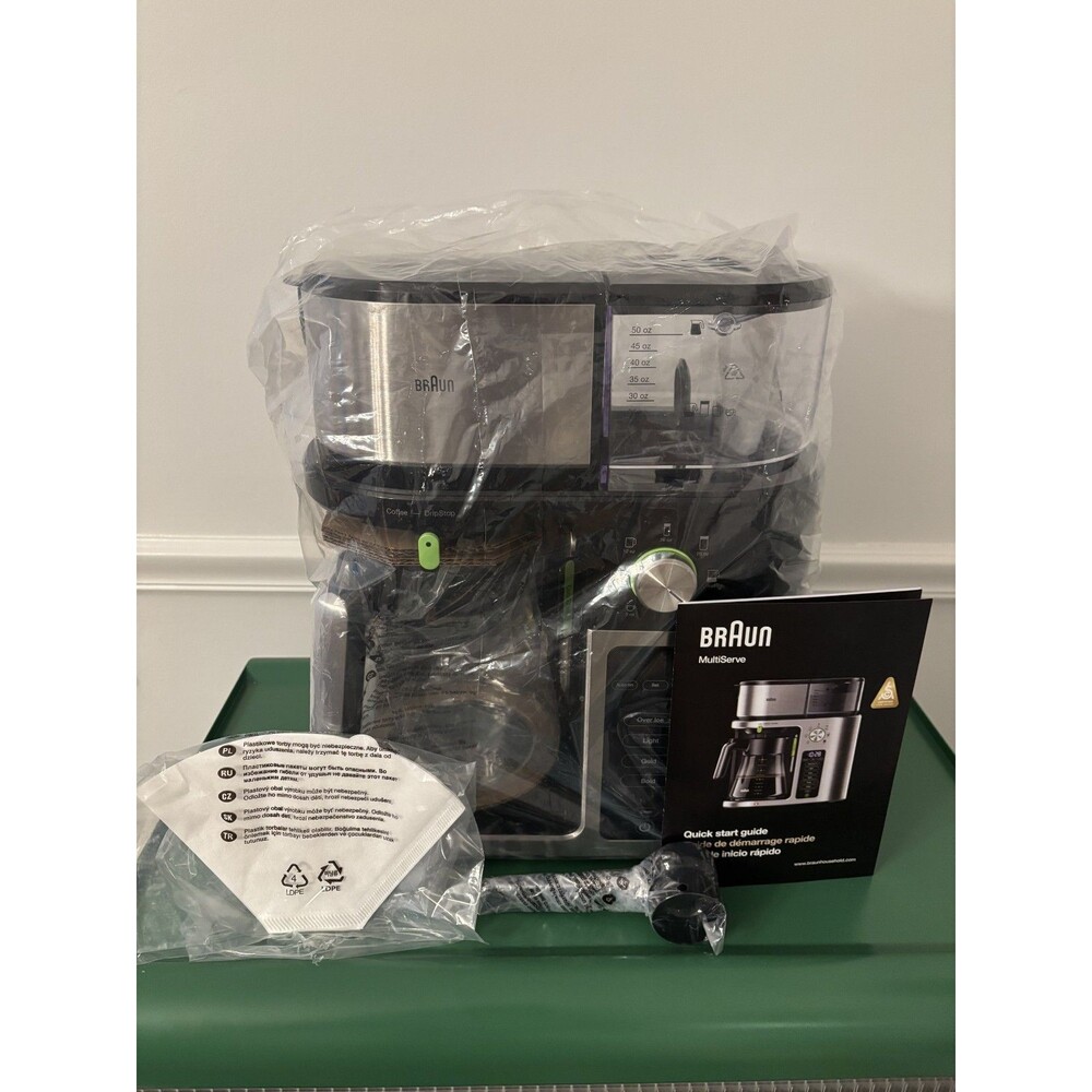 NEW Braun 10 cup Black Filter Coffee Machine KF9050 - 7 serving sizes